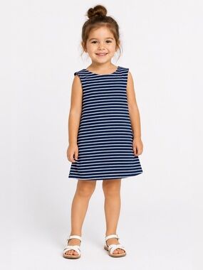 Sweet Heart Rose Girls' Striped Shift Dress 3T